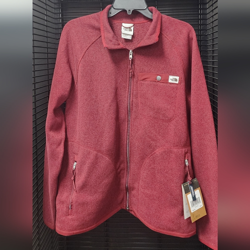 The North Face Red Full-Zip Jacket